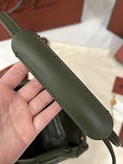 Loro Piana Micro Bale Softy Bag Lambskin Green - 15x13x13cm - 2