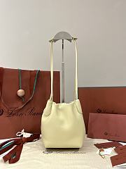 Loro Piana Micro Bale Softy Bag Lambskin Beige - 15x13x13cm - 1