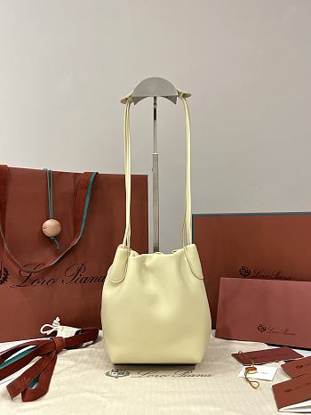 Loro Piana Micro Bale Softy Bag Lambskin Beige - 15x13x13cm