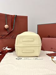 Loro Piana Micro Bale Softy Bag Lambskin Beige - 15x13x13cm - 6