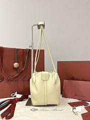Loro Piana Micro Bale Softy Bag Lambskin Beige - 15x13x13cm - 4