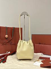 Loro Piana Micro Bale Softy Bag Lambskin Beige - 15x13x13cm - 3