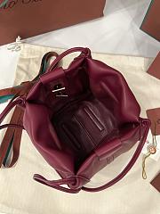 Loro Piana Micro Bale Softy Bag Lambskin Red - 15x13x13cm - 4