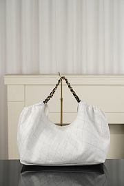 Chanel Small Tote Denim, Calfskin & Gold Metal White & Black AS6191 - 43x20x17cm - 2