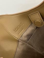 Loewe Hammock Flip Bag In Classic Calfskin Brown - 22.5x21x15cm - 5