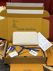 LV Zippy Wallet Monogram Empreinte Leather Cream M82212 - 19.5x10.5x2.5cm - 5