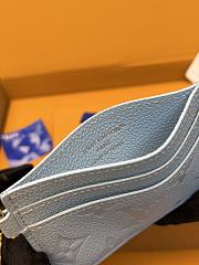 LV Charms Card Holder Monogram Empreinte Leather Grape Blue M27485 - 10.2x7.3x0.3cm - 6
