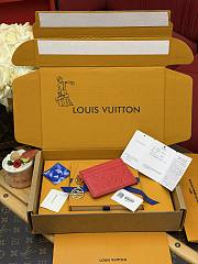 LV Charms Card Holder Monogram Empreinte Leather Strawberry Pink M28129 - 10.2x7.3x0.3cm - 4