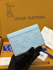 LV Rosalie Coin Purse Monogram Empreinte Leather Grape Blue M27480 - 12x9.5x2.5cm - 4