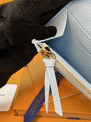 LV Rosalie Coin Purse Monogram Empreinte Leather Grape Blue M27480 - 12x9.5x2.5cm - 3