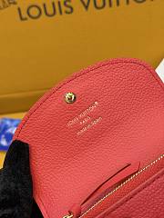 LV Rosalie Coin Purse Monogram Empreinte Leather Strawberry Pink M27481 - 12x9.5x2.5cm - 4