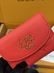 LV Rosalie Coin Purse Monogram Empreinte Leather Strawberry Pink M27481 - 12x9.5x2.5cm - 3