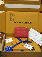 LV Lisa Wallet Monogram Empreinte Leather Strawberry Pink M28271 - 11.5x9x1.5cm  - 6