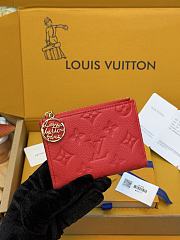 LV Lisa Wallet Monogram Empreinte Leather Strawberry Pink M28271 - 11.5x9x1.5cm  - 5