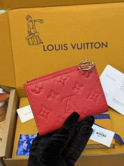LV Lisa Wallet Monogram Empreinte Leather Strawberry Pink M28271 - 11.5x9x1.5cm  - 3