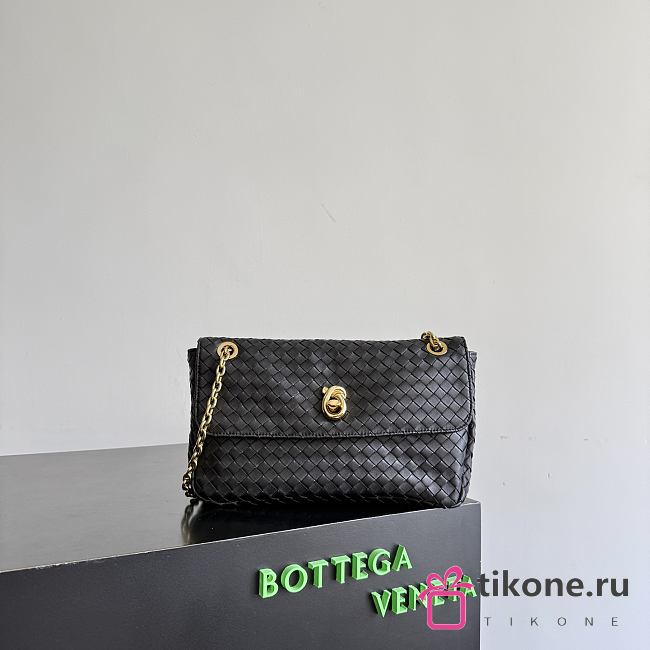 Bottega Veneta Madison Lambskin Black 876648 - 27x16x6cm - 1