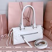 Miumiu Nappa Leather Handbag White 5BA333 - 29x15x13cm - 3