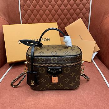 LV Vanity PM Monogram and Monogram Reverse Canvas M47128 - 19x11x13cm