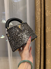 LV Capucines Nano Black Crystal Heaven - 16.3x11x6.5cm - 5