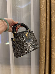 LV Capucines Nano Black Crystal Heaven - 16.3x11x6.5cm - 4