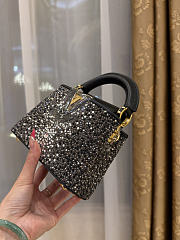 LV Capucines Nano Black Crystal Heaven - 16.3x11x6.5cm - 3