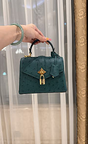 LV Rose De Vents Mini Ostrich Green - 19x15x9cm - 3