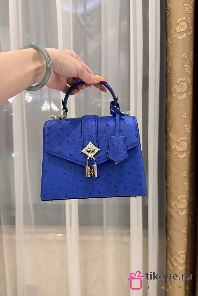 LV Rose De Vents Mini Ostrich Blue - 19x15x9cm - 1