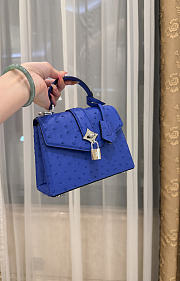 LV Rose De Vents Mini Ostrich Blue - 19x15x9cm - 6