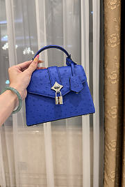 LV Rose De Vents Mini Ostrich Blue - 19x15x9cm - 3