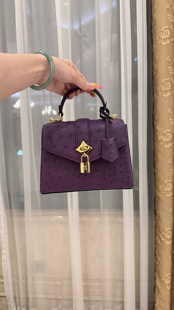 LV Rose De Vents Mini Ostrich Purple - 19x15x9cm