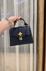 LV Rose De Vents Mini Ostrich Navy - 19x15x9cm - 5
