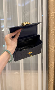 LV Rose De Vents Mini Ostrich Navy - 19x15x9cm - 6