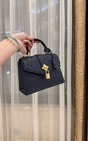 LV Rose De Vents Mini Ostrich Navy - 19x15x9cm - 3