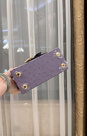 LV Rose De Vents Mini Ostrich Light Purple - 19x15x9cm - 6