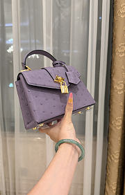 LV Rose De Vents Mini Ostrich Light Purple - 19x15x9cm - 5