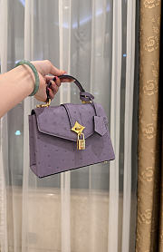 LV Rose De Vents Mini Ostrich Light Purple - 19x15x9cm - 4