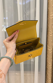 LV Rose De Vents Mini Ostrich Yellow - 19x15x9cm - 5