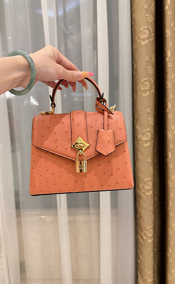 LV Rose De Vents Mini Ostrich Orange - 19x15x9cm