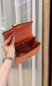 LV Rose De Vents Mini Ostrich Orange - 19x15x9cm - 5