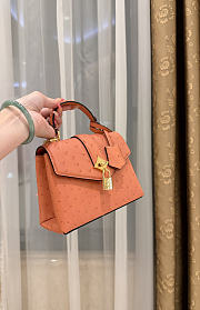 LV Rose De Vents Mini Ostrich Orange - 19x15x9cm - 4