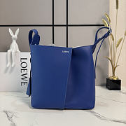 Loewe Medium Bilbao Bucket In Smooth Calfskin Blue - 26x25x13cm - 1