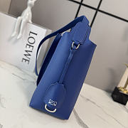 Loewe Medium Bilbao Bucket In Smooth Calfskin Blue - 26x25x13cm - 4