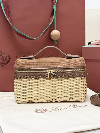 Loro Piana Extra Pocket L19 Wicker Cotton Malt/Vicuna/Dark Vicuna/Sun Gold (F7Y1) - 11x19x7cm