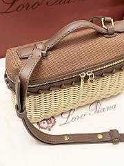 Loro Piana Extra Pocket L19 Wicker Cotton Malt/Vicuna/Dark Vicuna/Sun Gold (F7Y1) - 11x19x7cm - 2