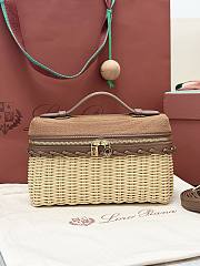 Loro Piana Extra Pocket L19 Wicker Cotton Malt/Vicuna/Dark Vicuna/Sun Gold (F7Y1) - 11x19x7cm - 3