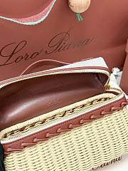Loro Piana Extra Pocket L19 East-West Wicker Cotton, Linen, Rattan Malt (F7XZ) - 11x19x7cm - 6