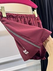 Miumiu Technical Fabric Shorts Amaranth Red MP1809 - 2