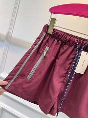 Miumiu Technical Fabric Shorts Amaranth Red MP1809 - 4