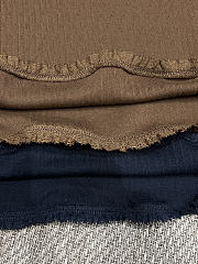 Miumiu Garment-Dyed Cotton Top Navy MT2206 - 3