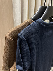 Miumiu Garment-Dyed Cotton Top Navy MT2206 - 6